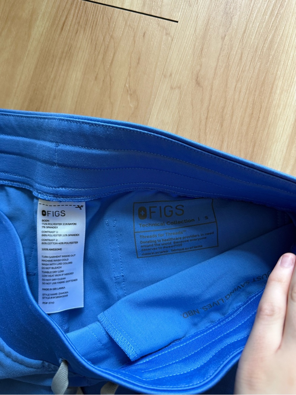 FIGS Royal Blue Technical Joggers